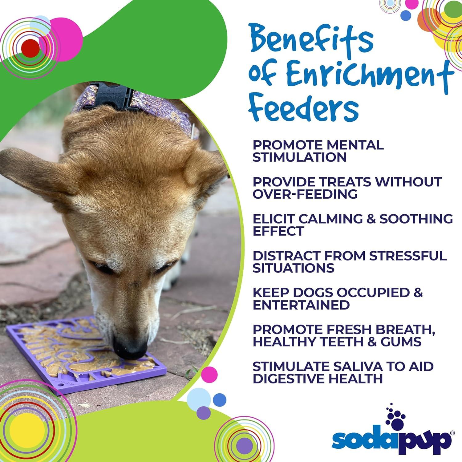 Alimentador de Enriquecimiento SodaPup eMat Amor Groovy 12.7x17.8cm