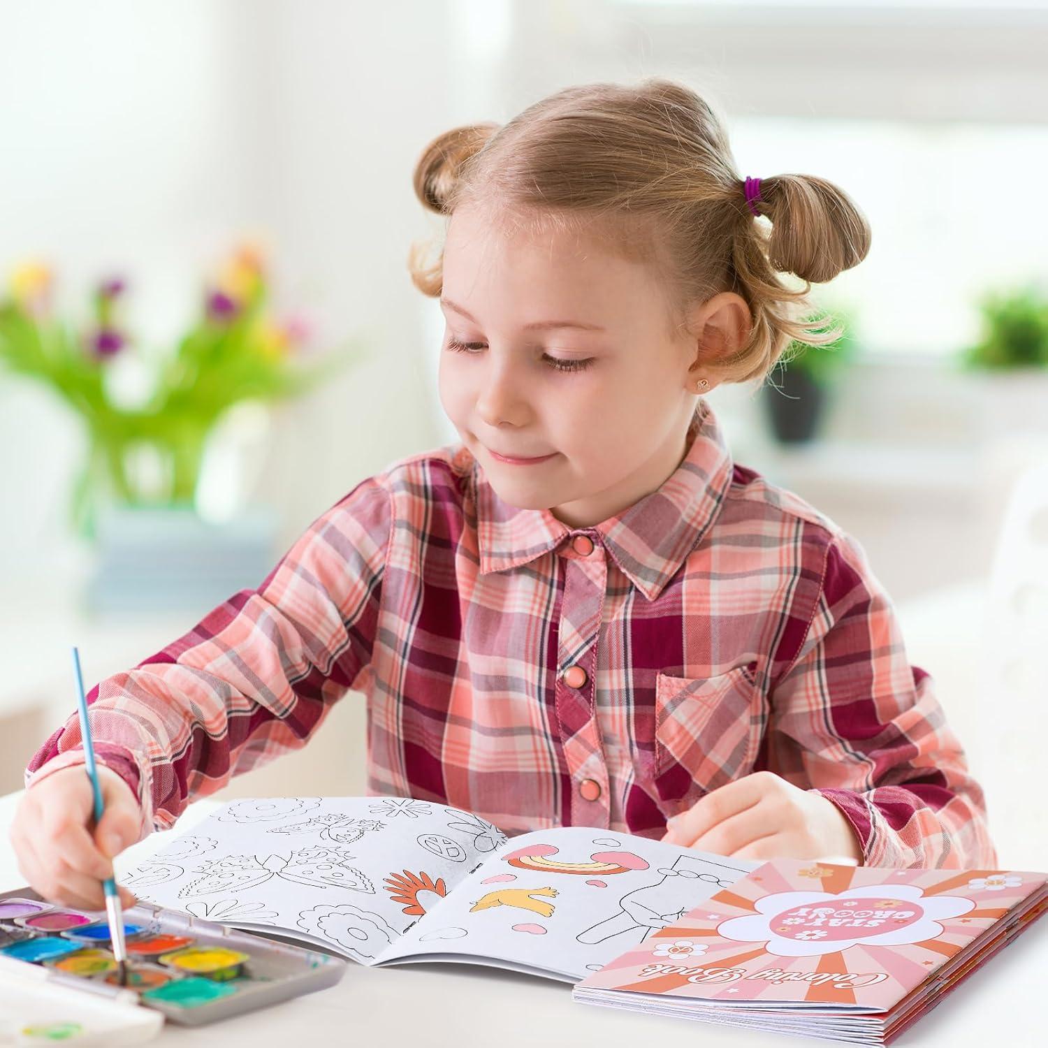 24 Libros para Colorear Hippie Boho Honoson - Actividades Niños