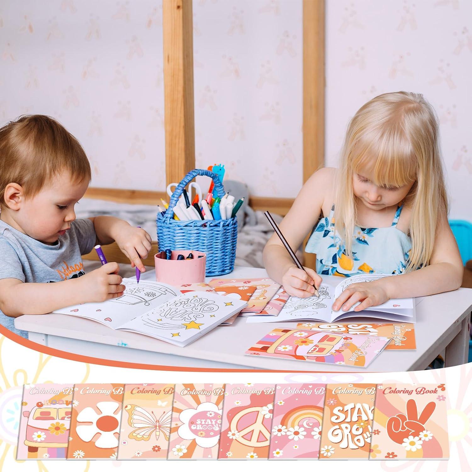 24 Libros para Colorear Hippie Boho Honoson - Actividades Niños