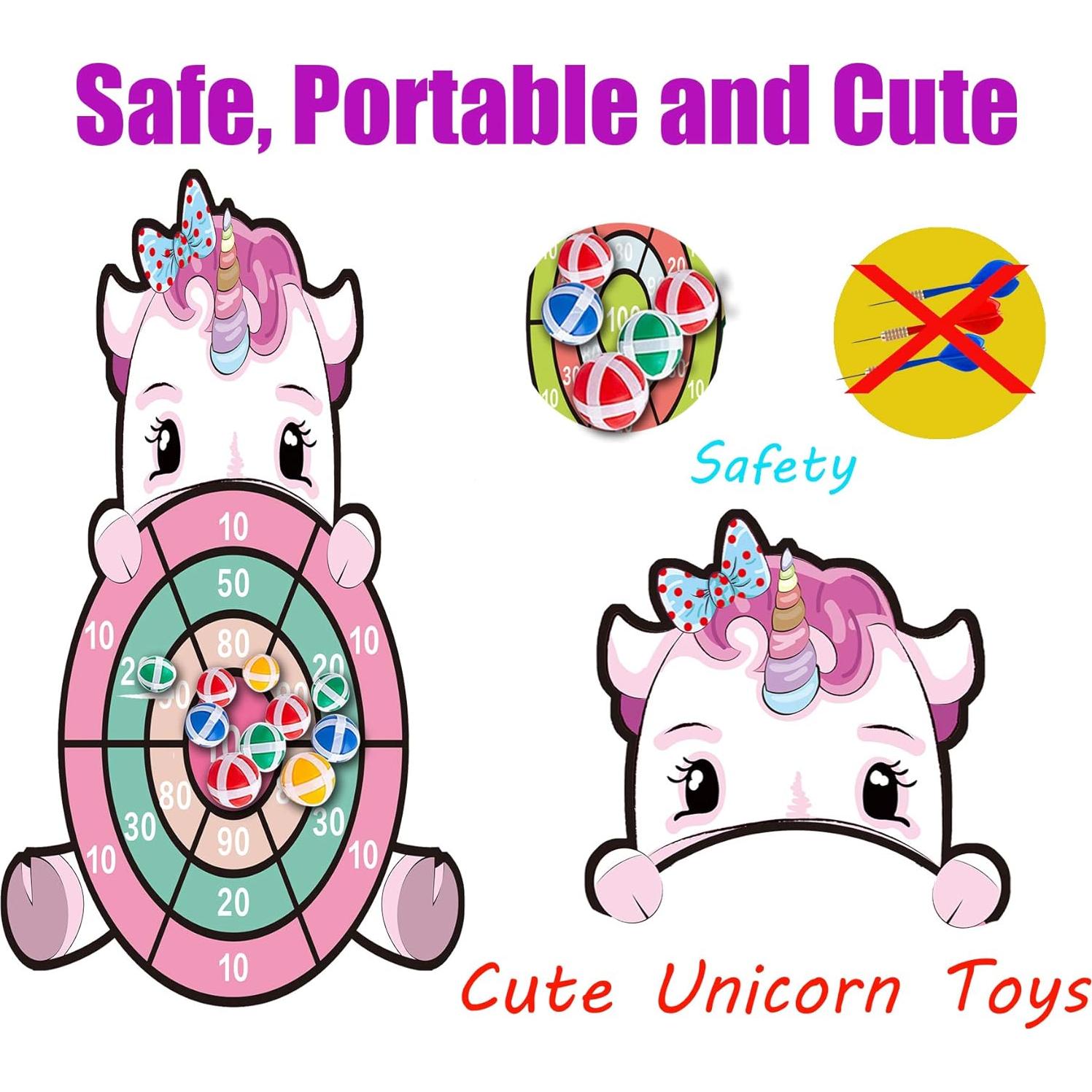 Tablero de Dardos Unicornio HONGID 63.5 cm para Niños