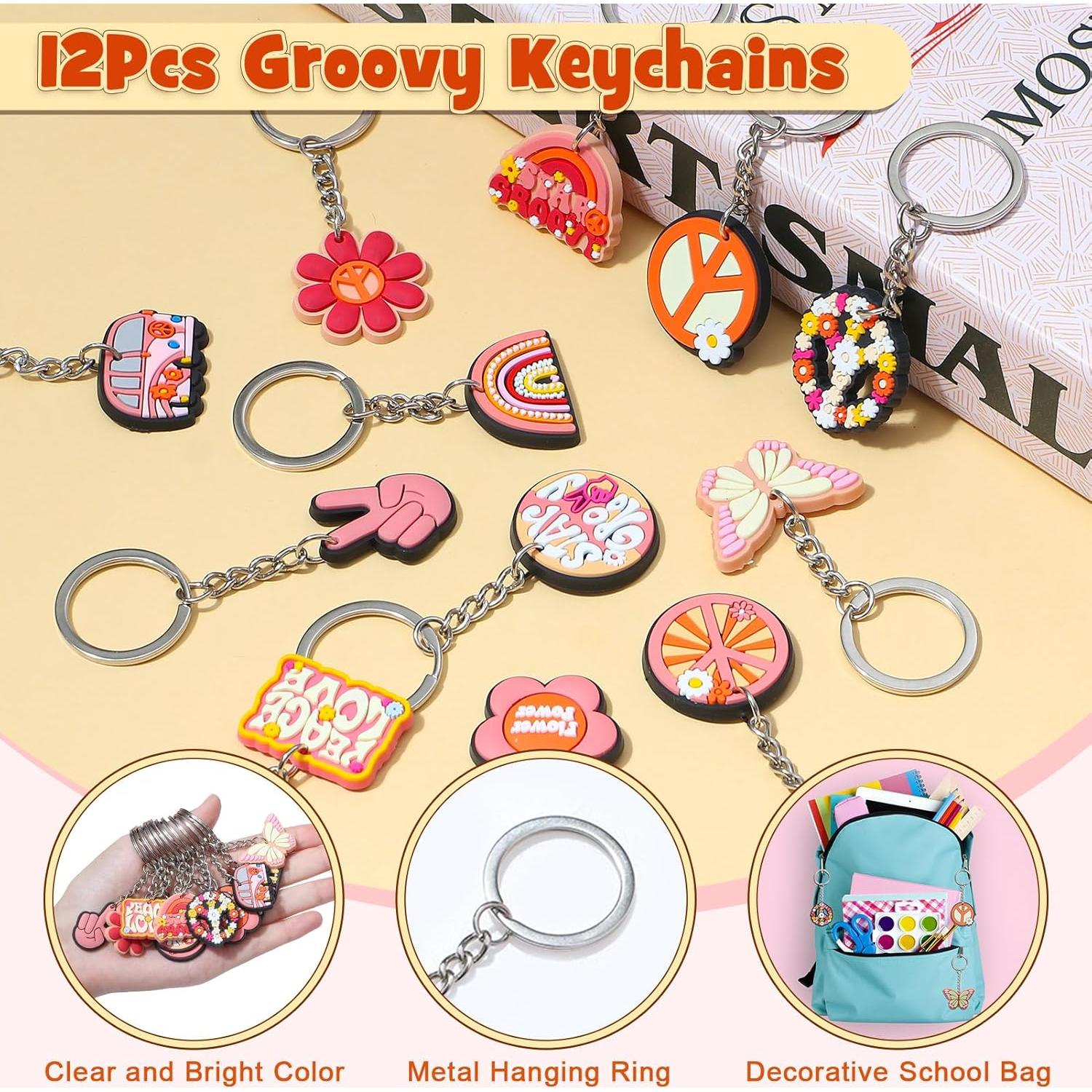 Winrayk 110 Piezas Suministros Fiesta Retro Hippie Boho