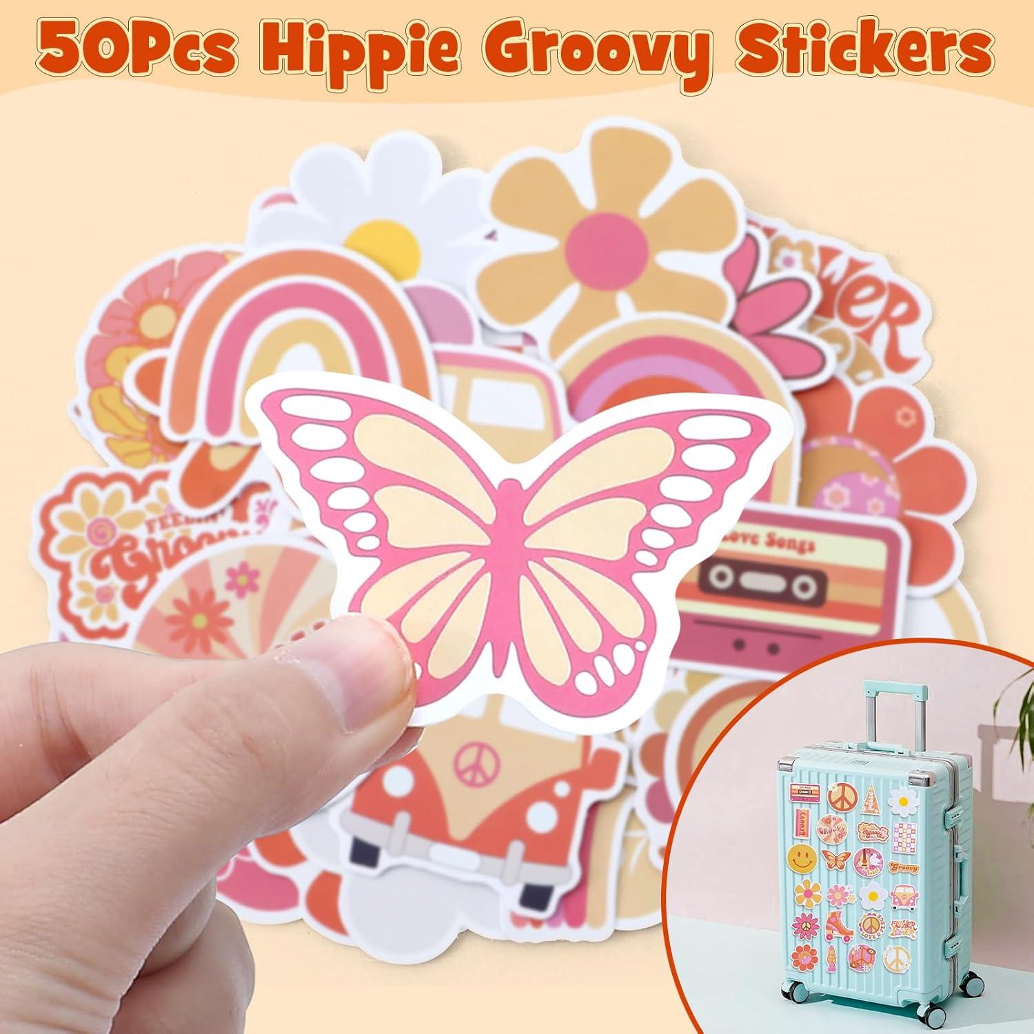 Winrayk 110 Piezas Suministros Fiesta Retro Hippie Boho