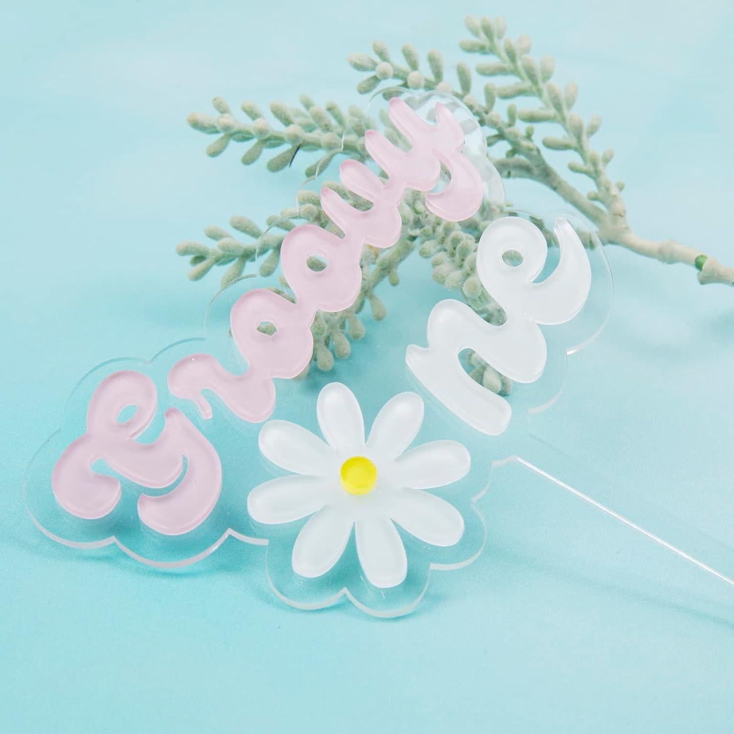 Topper de Pastel Groovy Daisy 14x17.3cm Lintran