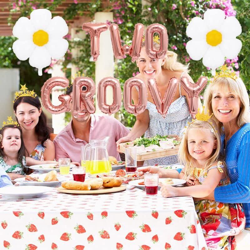 Decoraciones de Cumpleaños KUNGOON 2 Años Retro Hippie