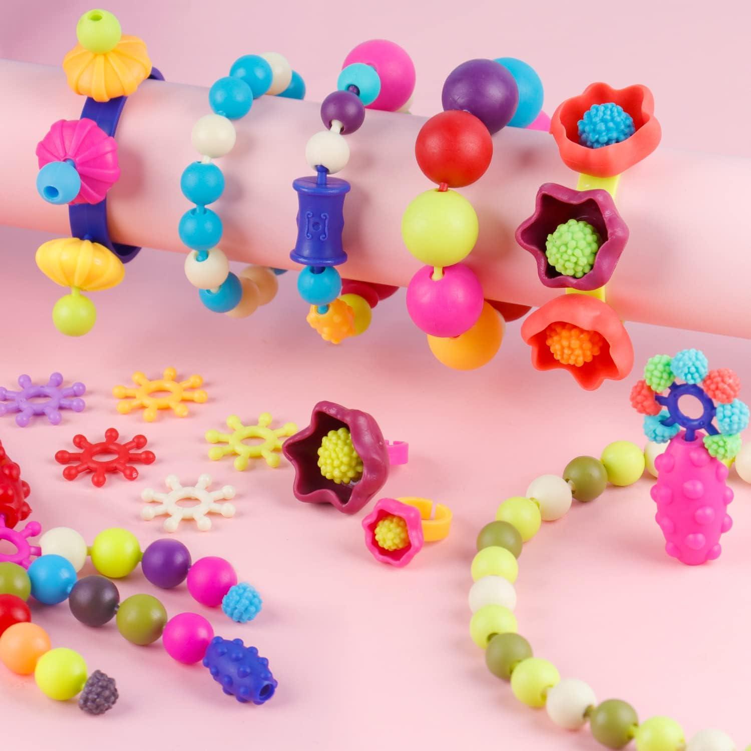 Kit de Manualidades NEXBOX para Niñas - Creación de Joyas Rosa