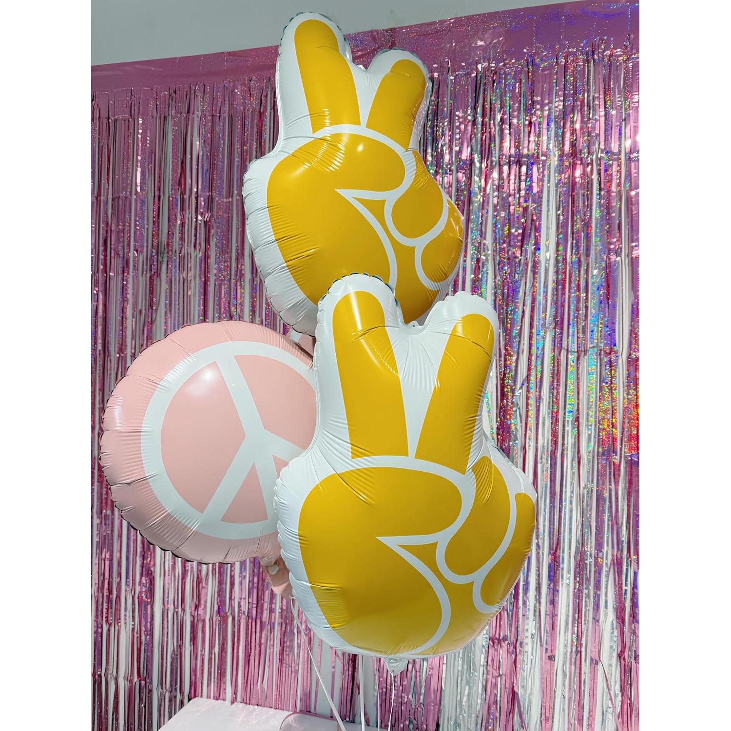 Set de 13 Globos Retro Hippie CYMYLAR para Fiesta