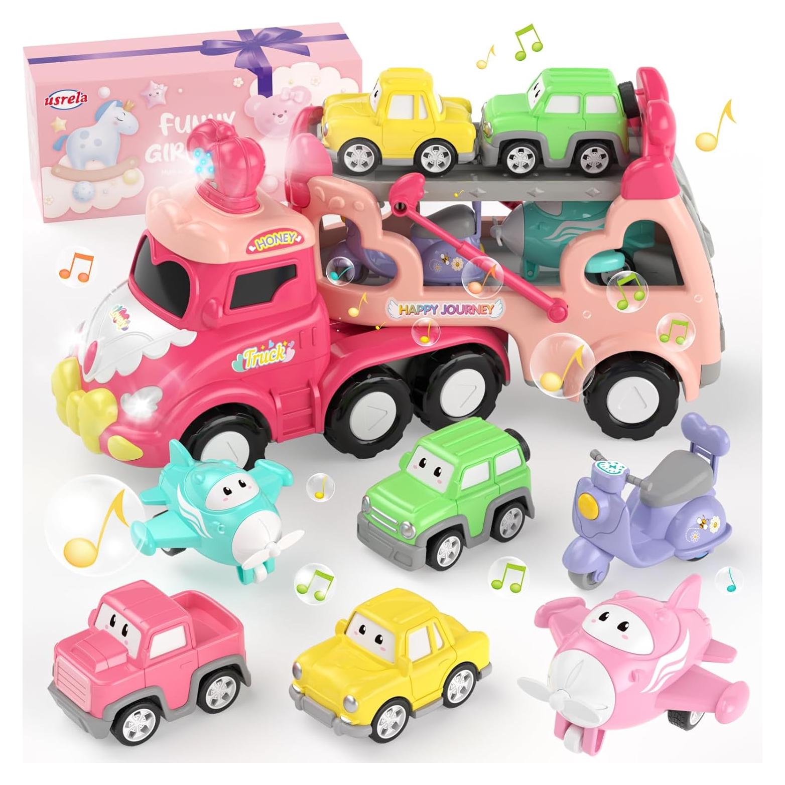 Camión Transportador 7-en-1 Usrela para Niñas 1-3 Años