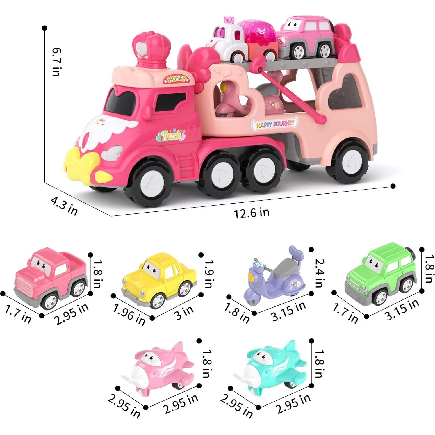 Camión Transportador 7-en-1 Usrela para Niñas 1-3 Años