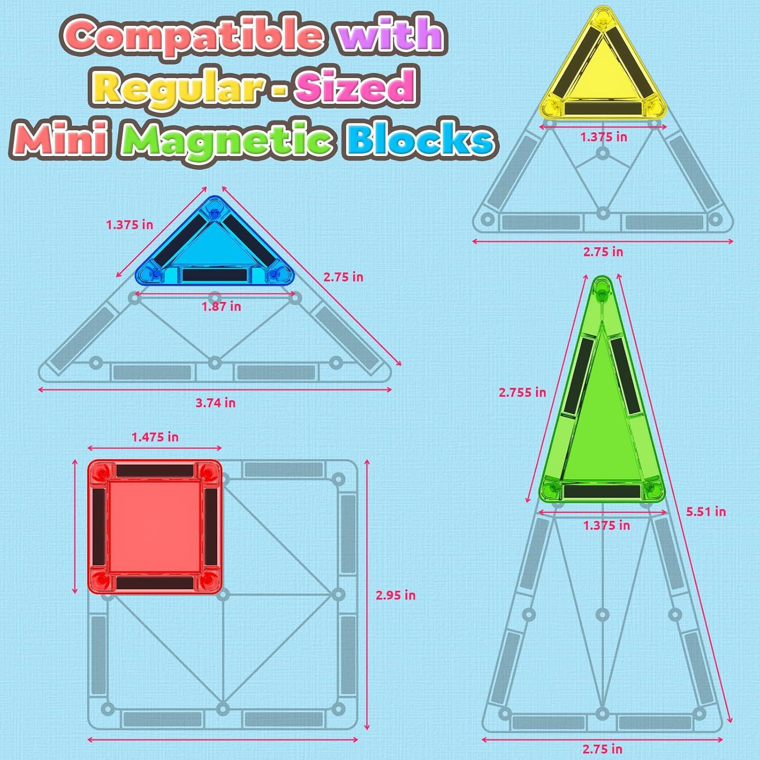 Juego de Azulejos Magnéticos Mini ORZbb - 36 Piezas para Niños