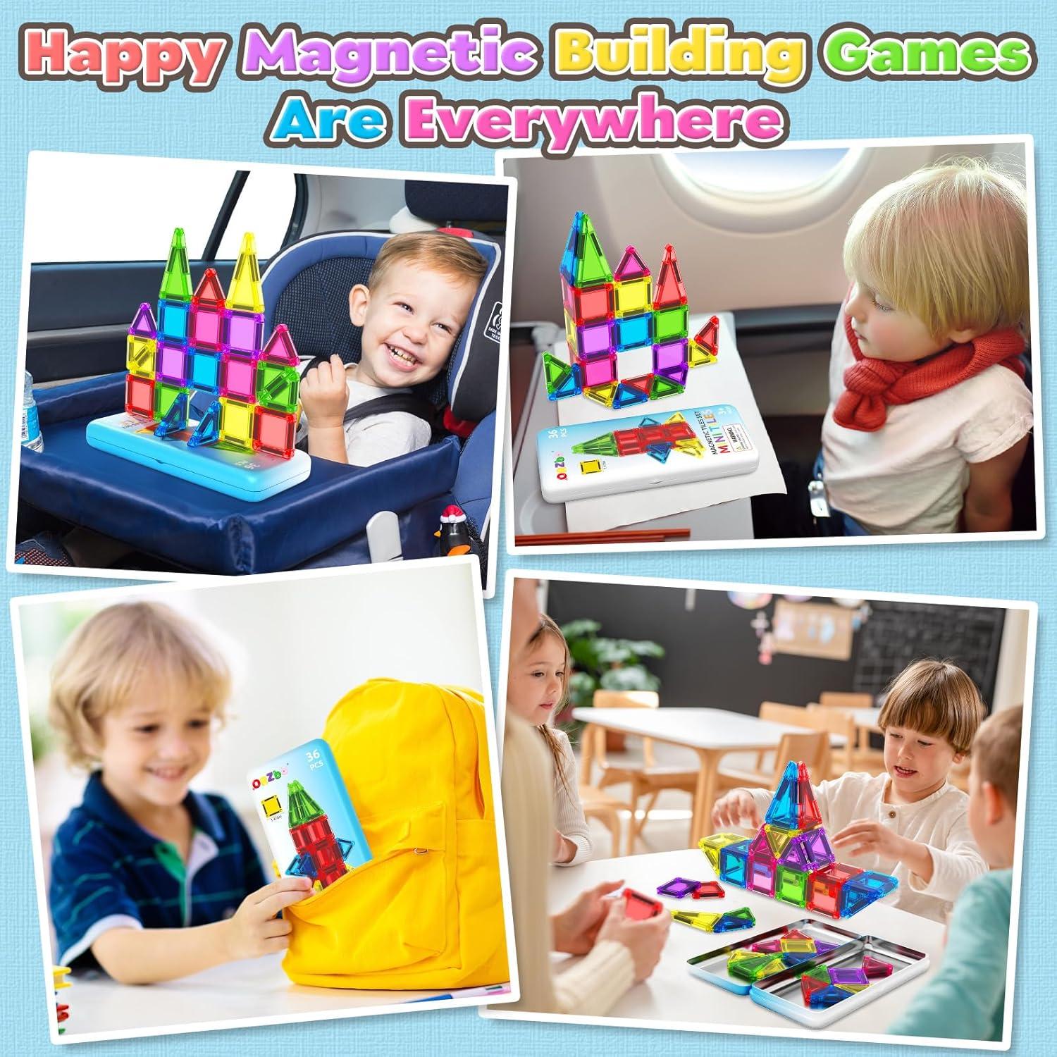Juego de Azulejos Magnéticos Mini ORZbb - 36 Piezas para Niños