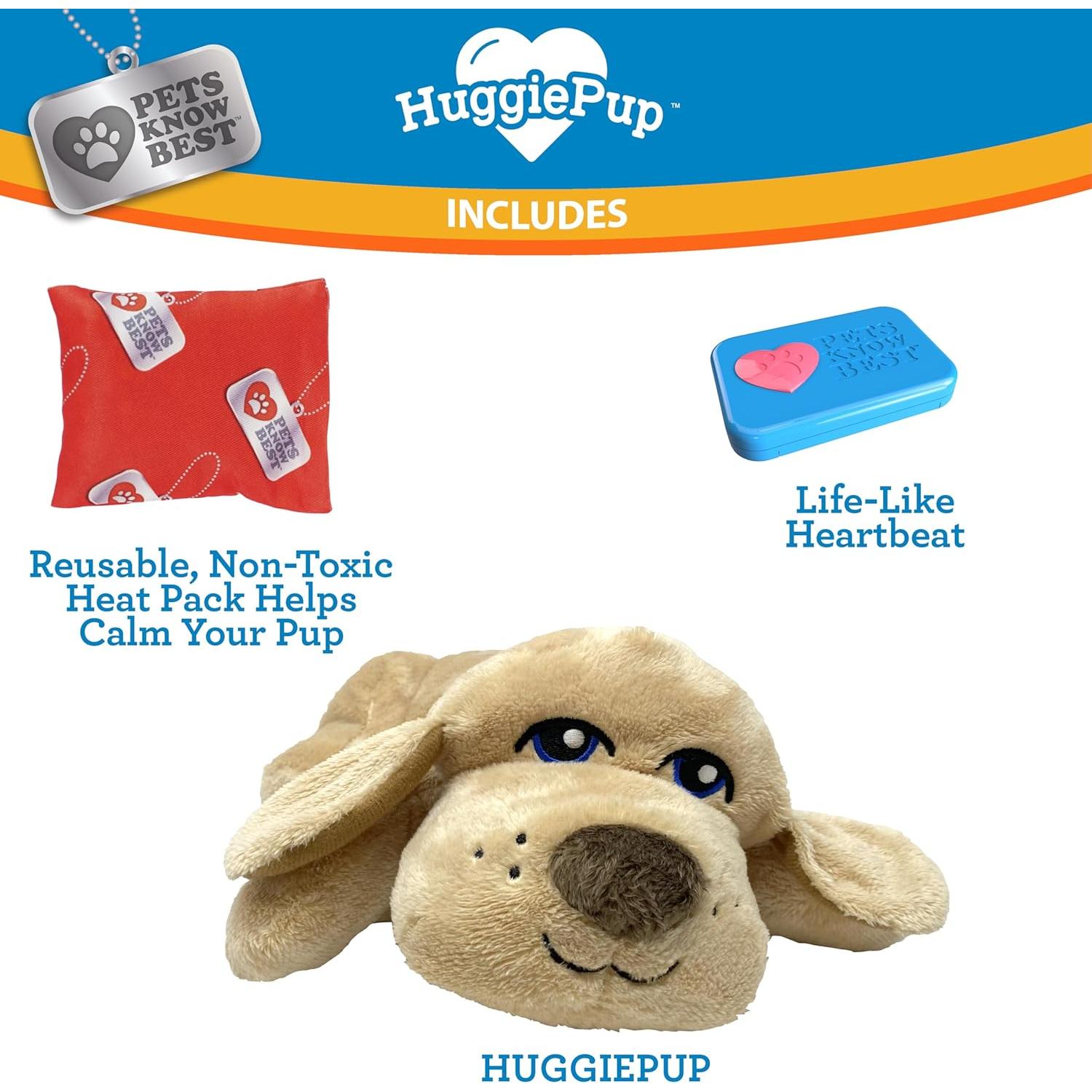 HuggiePup Dorado | Compañero de Confort para Perros y Cachorros