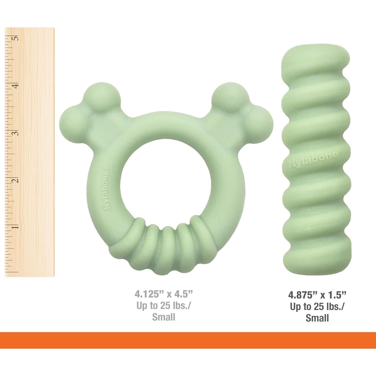 Anillo de Masticar para Cachorros Nylabone Sabor Pollo 15.2cm
