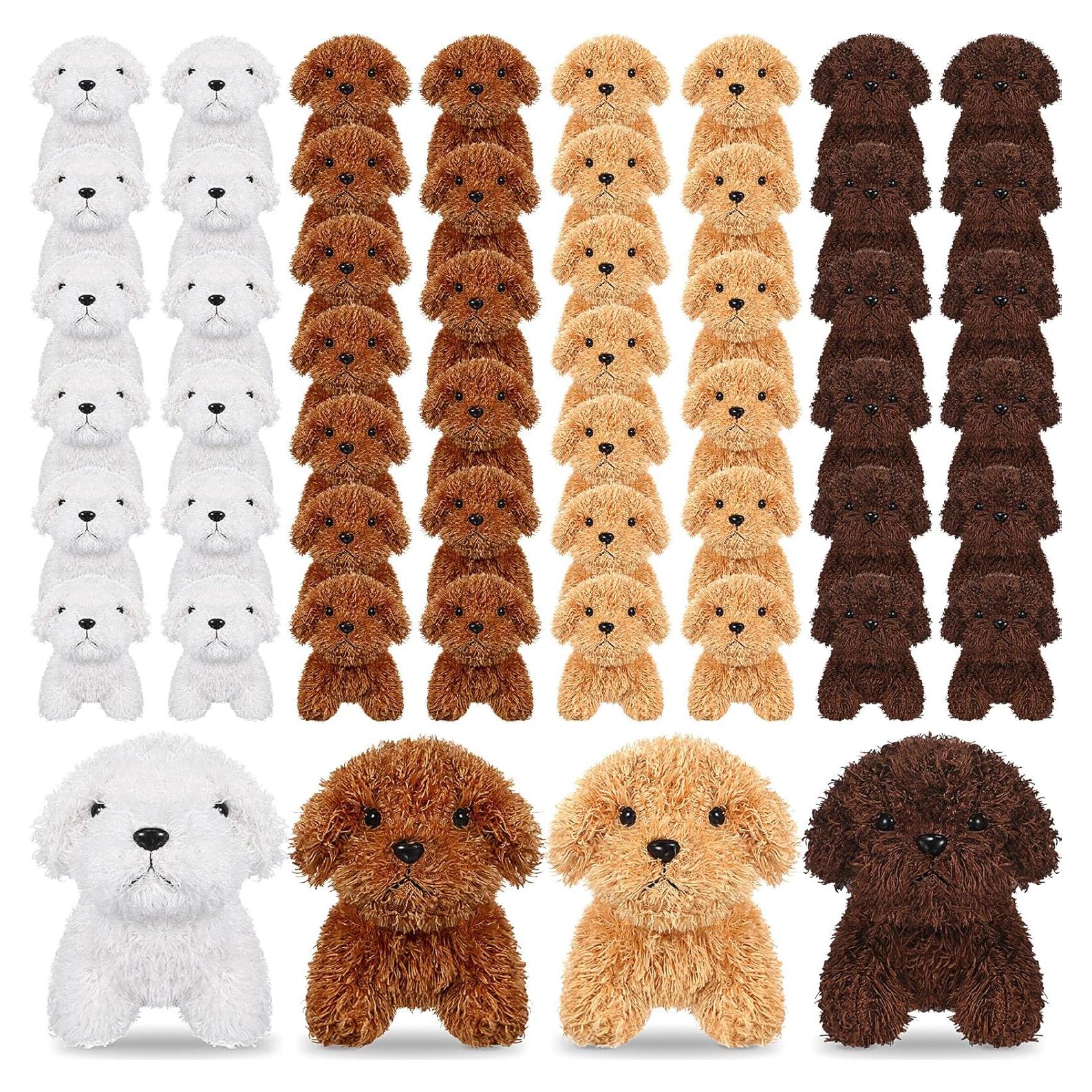 Mini Perros de Peluche Liliful 50 Pcs Multicolor 11.94 cm