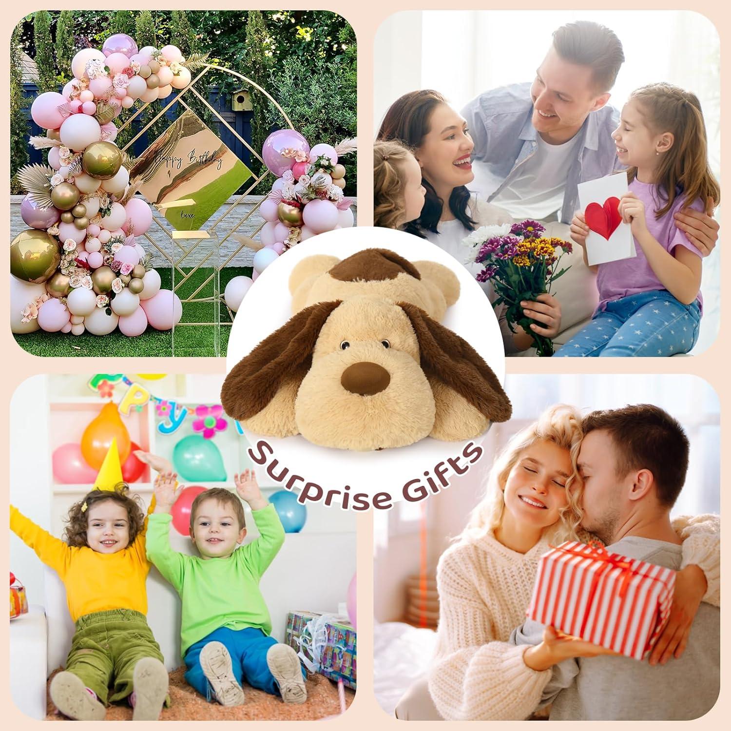 Perro de Peluche Gigante MorisMos 81 cm con Peso 2.27 kg