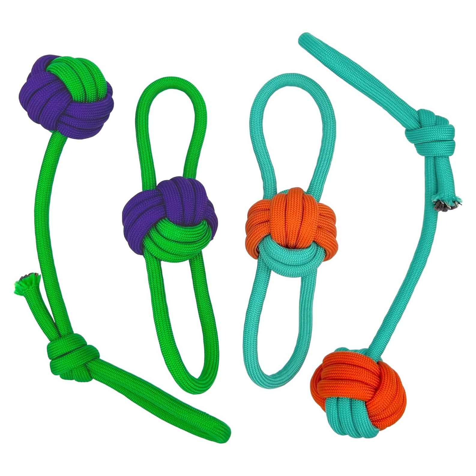 Juguete para Perros Pequeños Yeswood con Cuerda y Bola 34cm