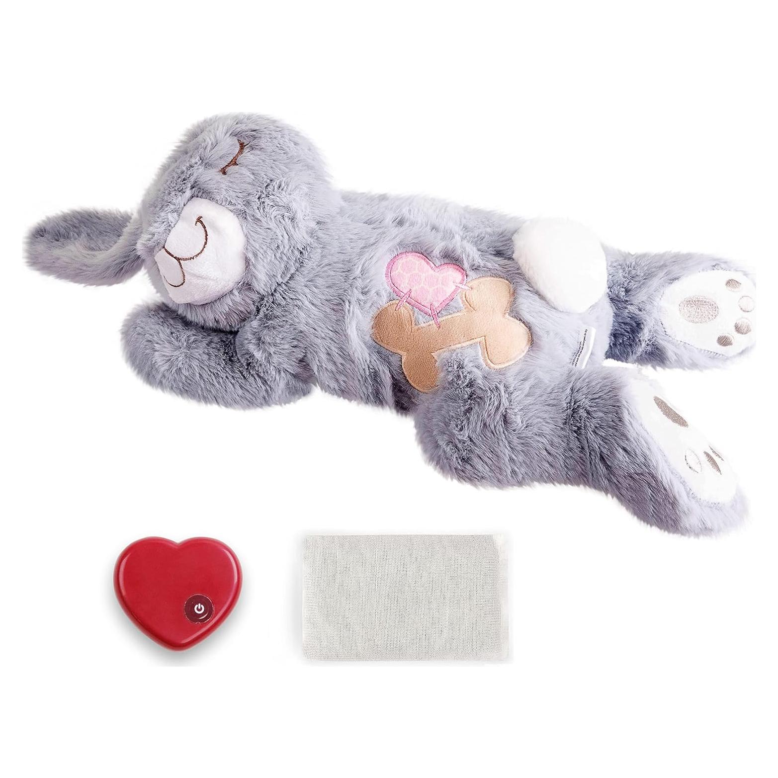 Juguete de Peluche para Perros PetPrime Conejo Gris con Latido