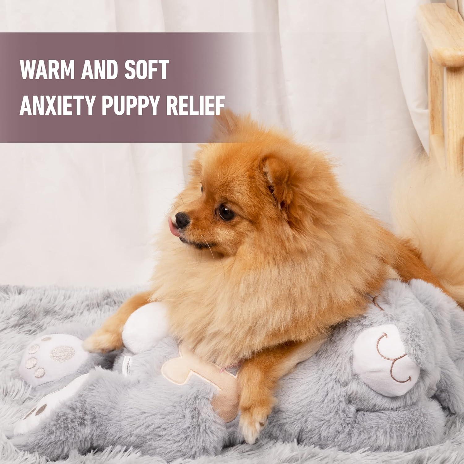 Juguete de Peluche para Perros PetPrime Conejo Gris con Latido