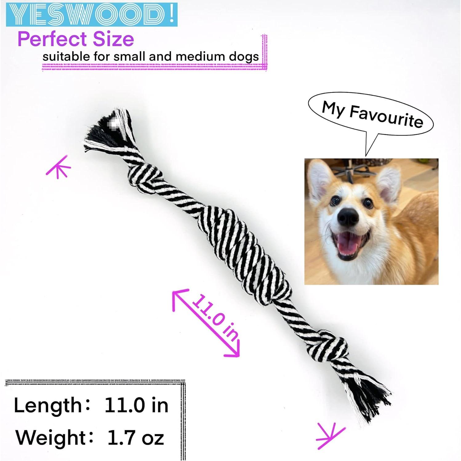 Juguetes de Cuerda para Perros YESWOOD! 4-Pack 28cm