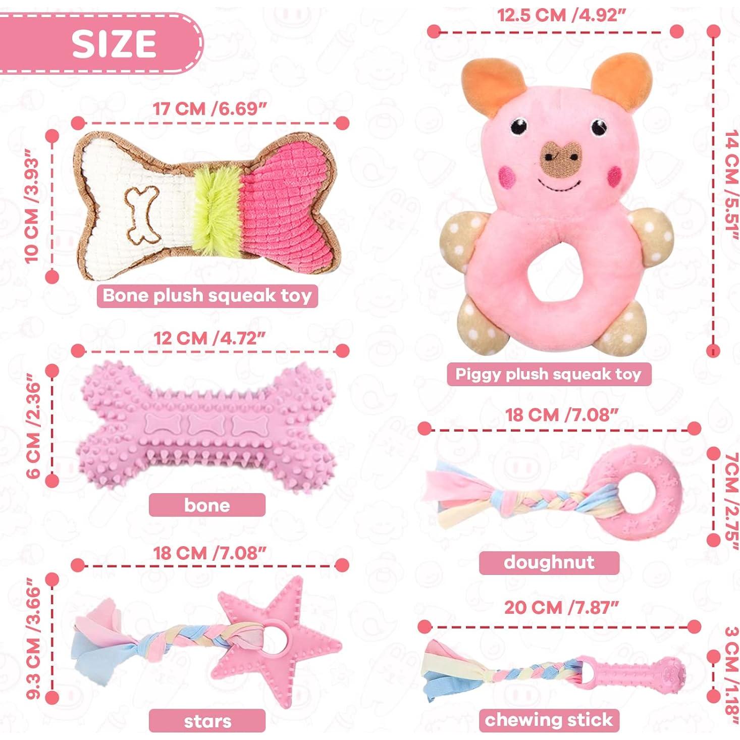 Set de 6 Juguetes para Cachorros XGDMEIL - Dentición y Alivio de Ansiedad