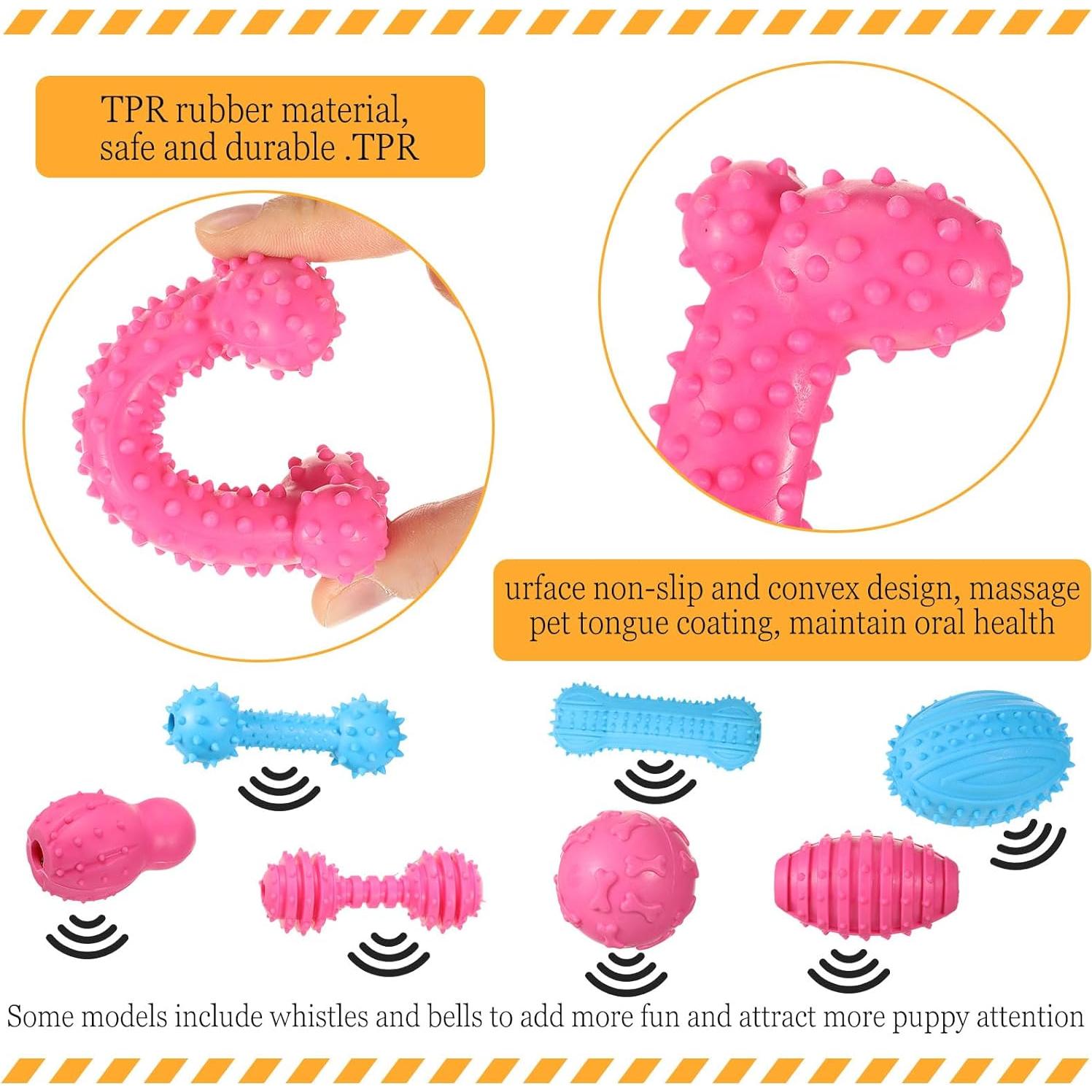 Paquete de 50 Juguetes para Cachorros Jenaai - Dentición y Ansiedad