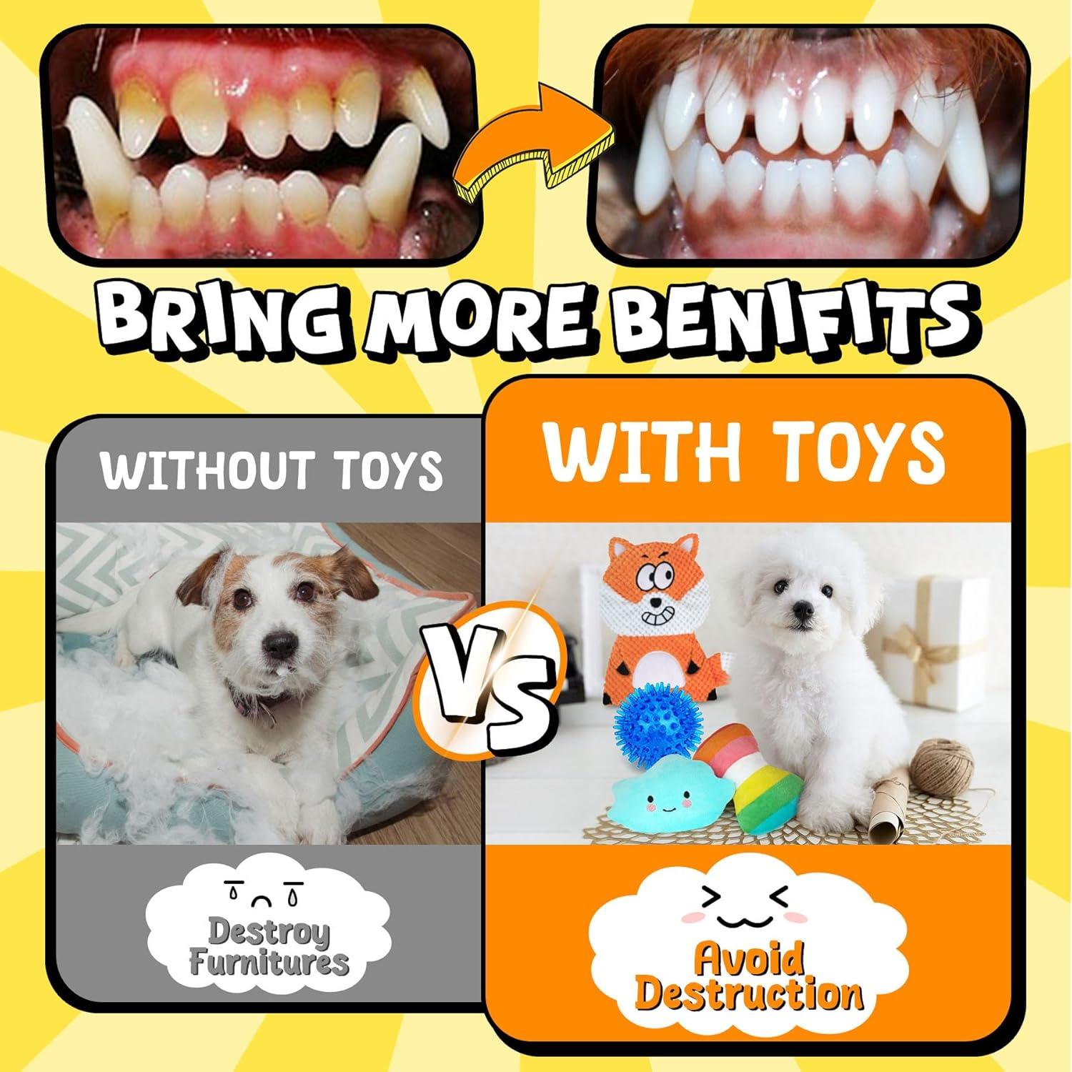 Paquete de 9 Juguetes para Cachorros Zeaxuie - Masticar y Dentición