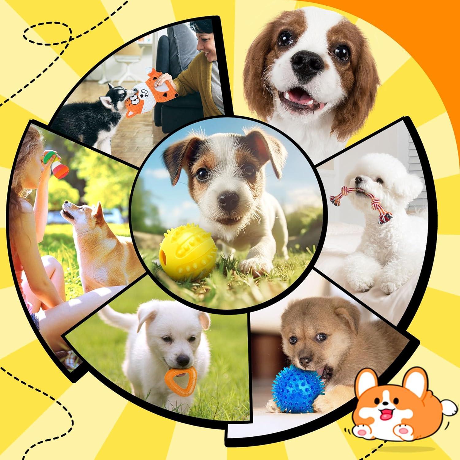 Paquete de 9 Juguetes para Cachorros Zeaxuie - Masticar y Dentición