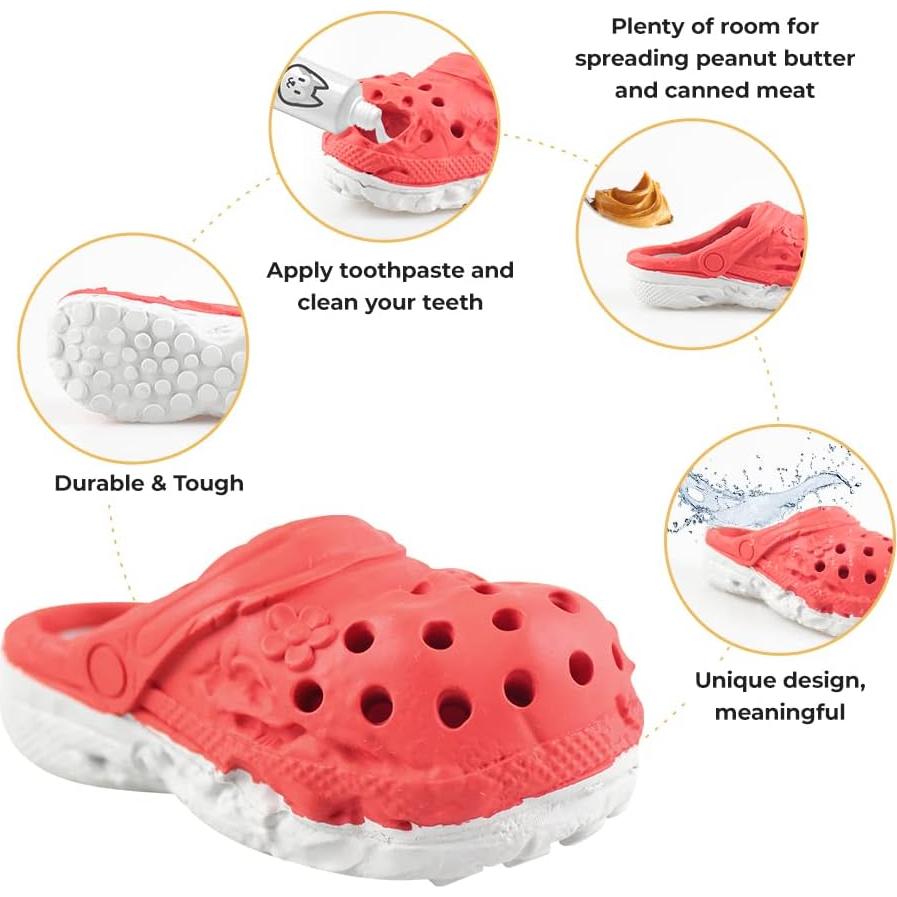 Juguete para Masticar Perros Mondotoy en Forma de Zapato Azul - Goma Natural Resistente