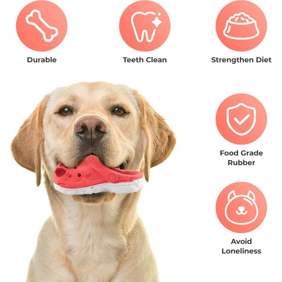 Juguete para Masticar Perros Mondotoy en Forma de Zapato Azul - Goma Natural Resistente