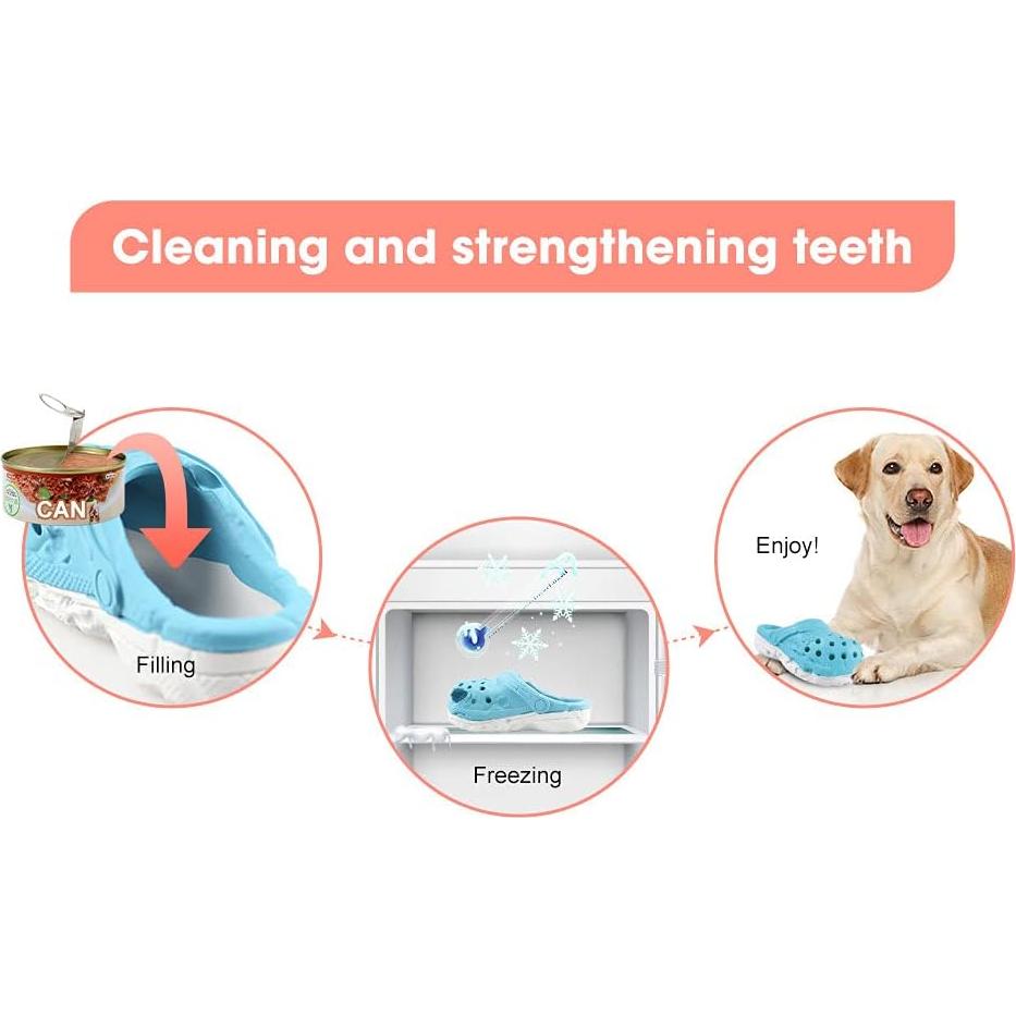 Juguete para Masticar Perros Mondotoy en Forma de Zapato Azul - Goma Natural Resistente