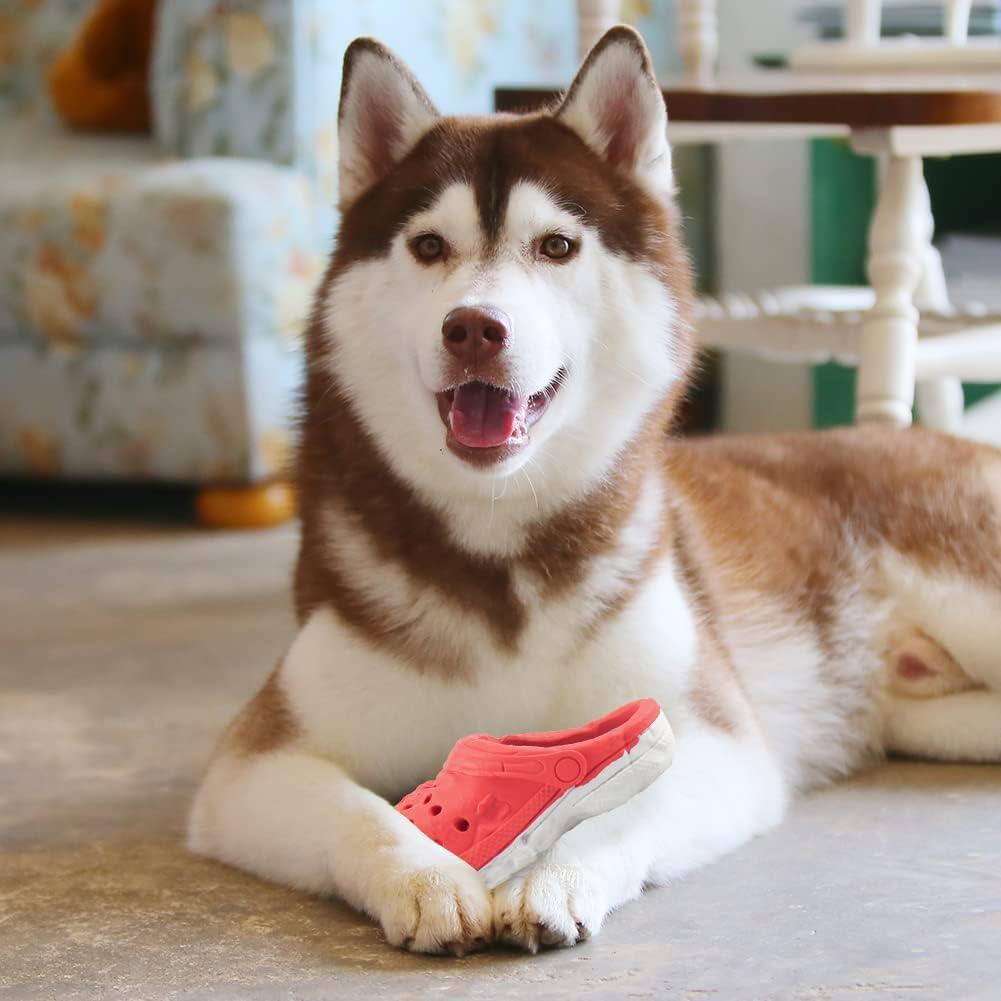 Juguete para Masticar Perros Mondotoy en Forma de Zapato Azul - Goma Natural Resistente