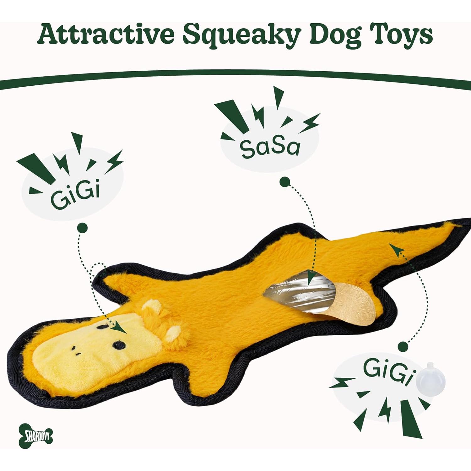 Juguete para Perros SHARLOVY Crinkle Squeaky 25.4 cm