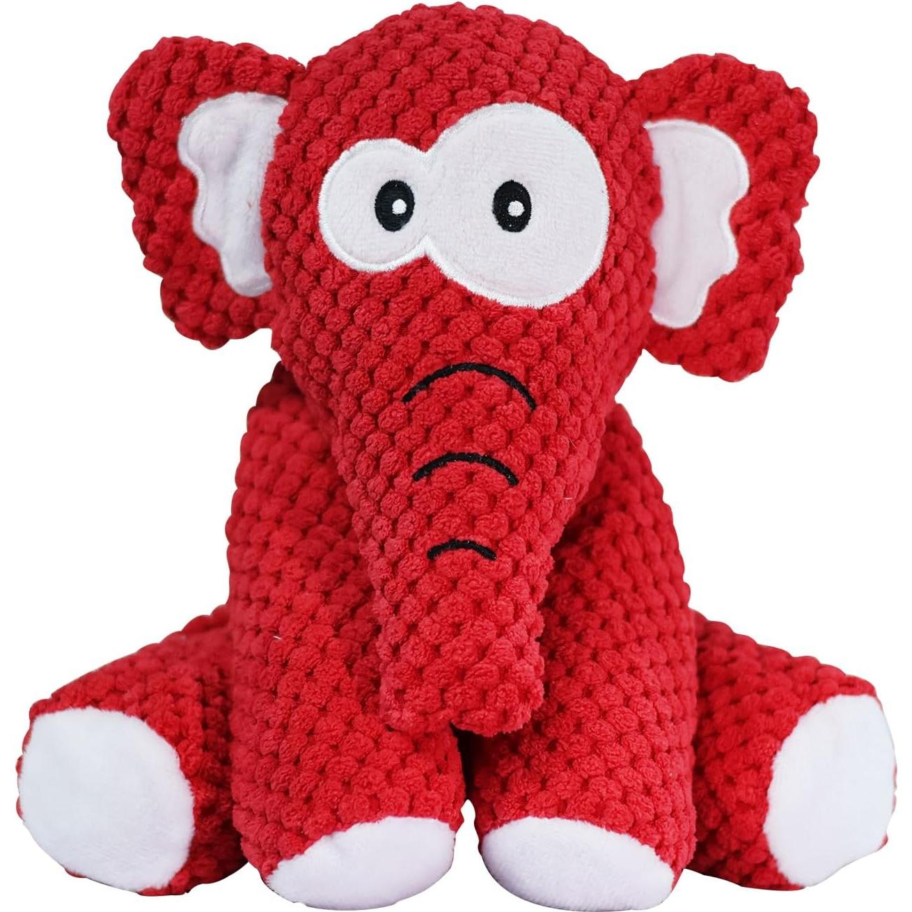 Juguete de Peluche Squeaky para Perros Bzonsmart Elefante