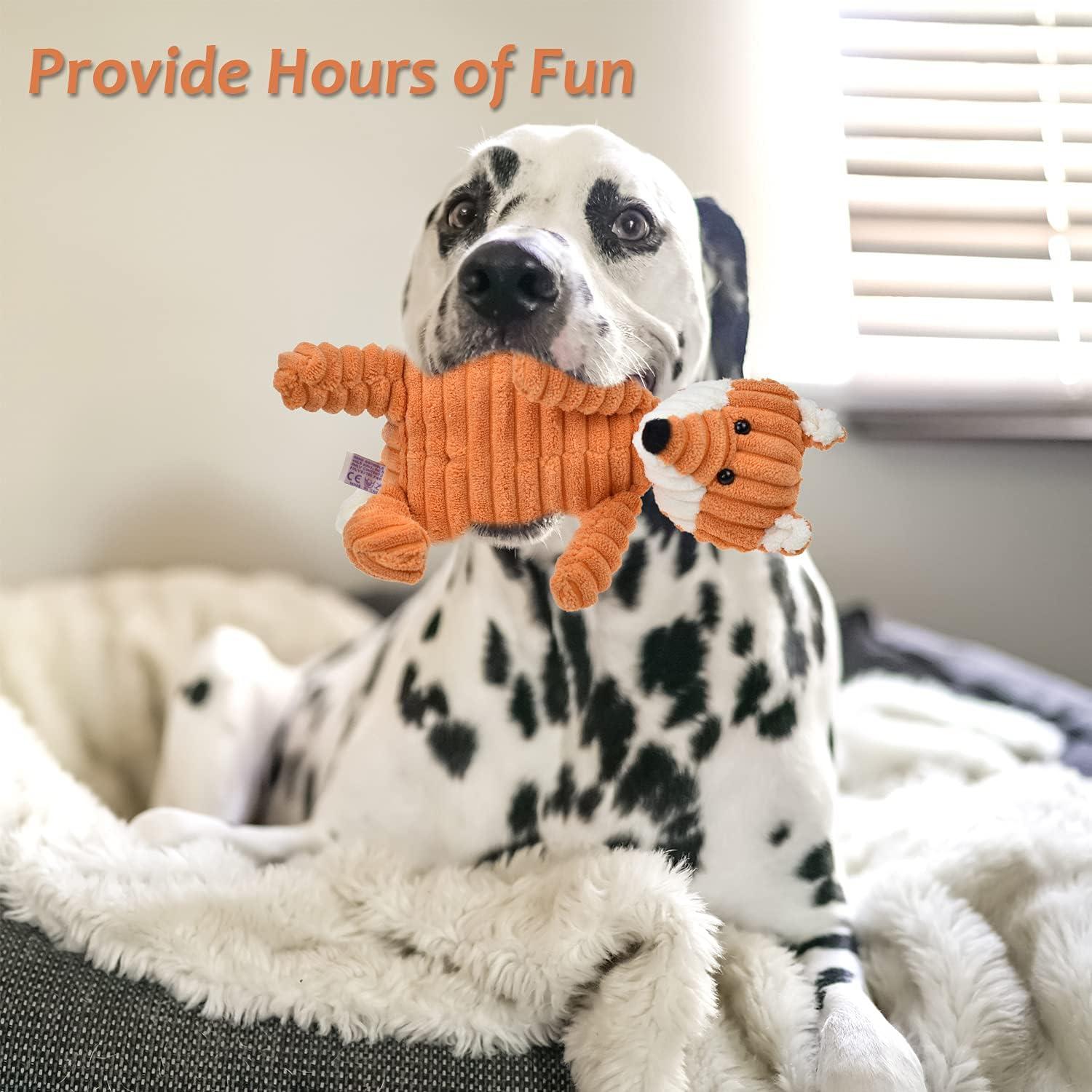 Paquete de 5 Juguetes de Peluche Squeaky LECHONG para Perros