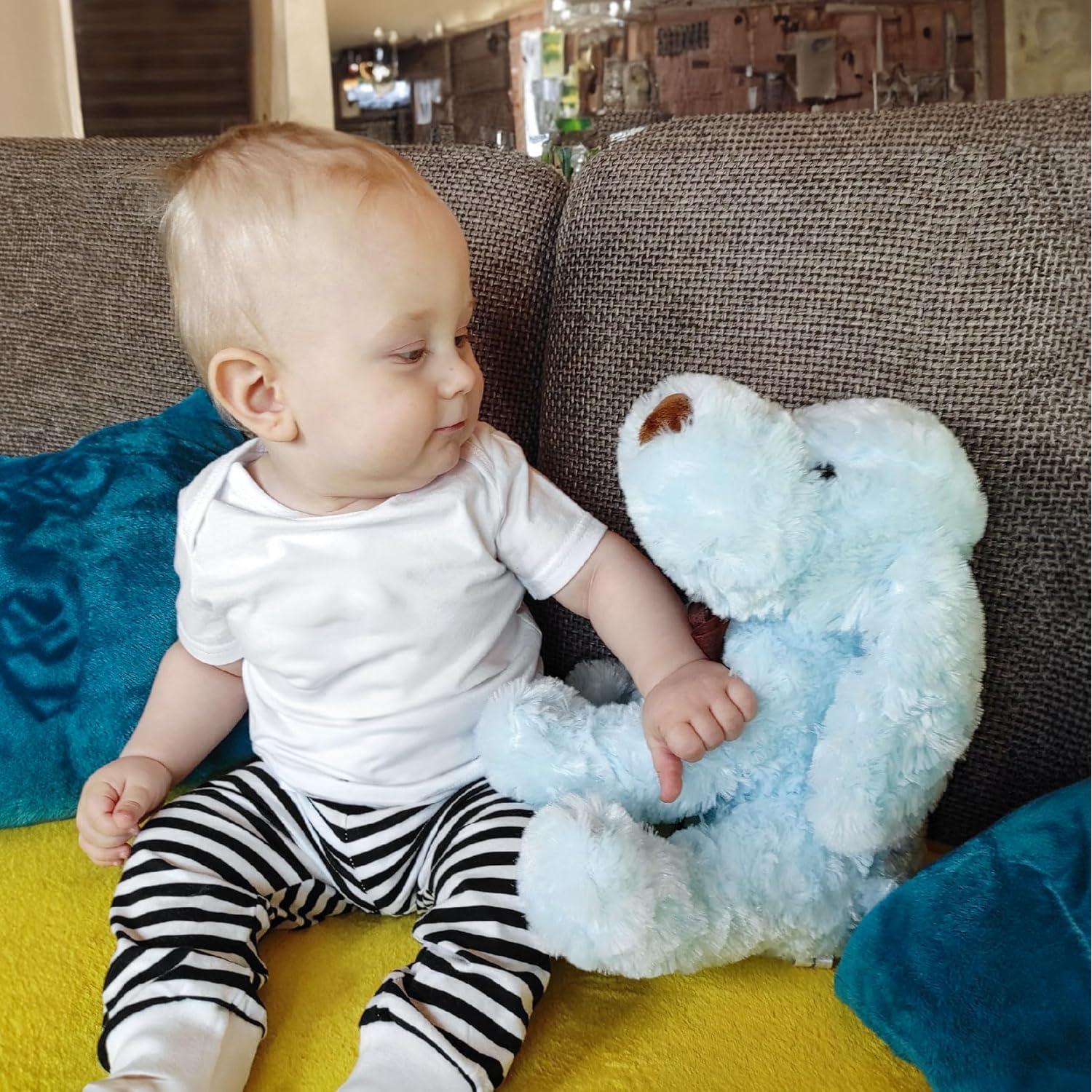 Perrito de Peluche Goldendoodle Azul 30 cm WEIGEDU