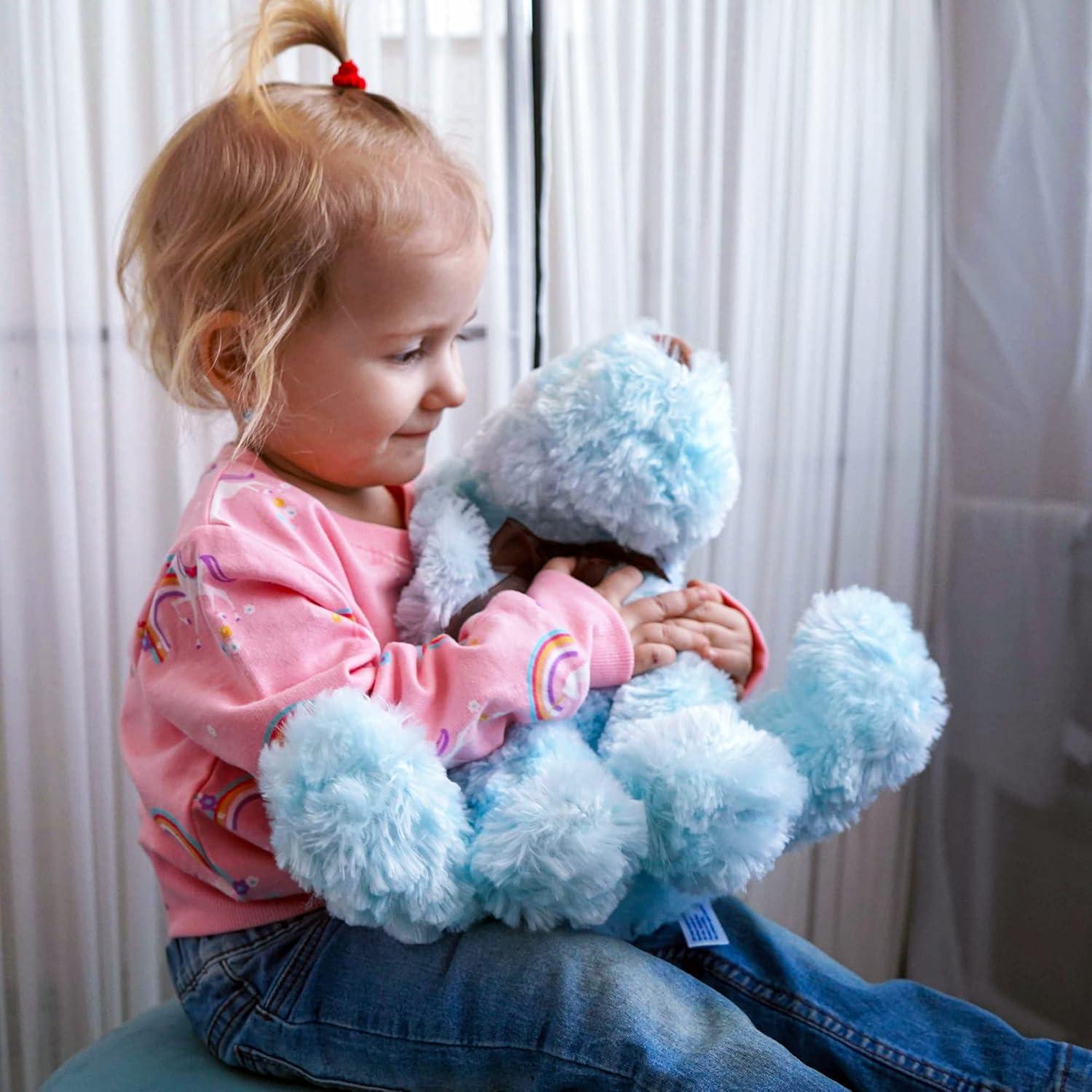 Perrito de Peluche Goldendoodle Azul 30 cm WEIGEDU