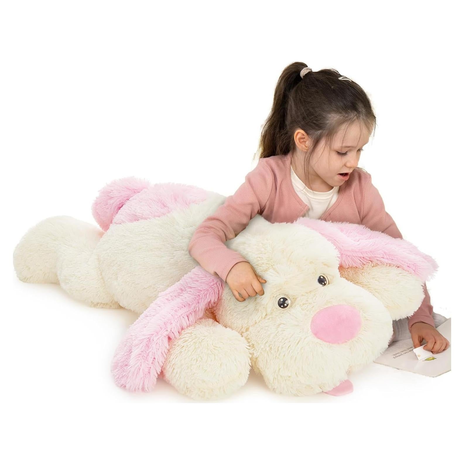 Perro de Peluche Gigante MaoGoLan Rosa 78.74 cm Suave Almohada