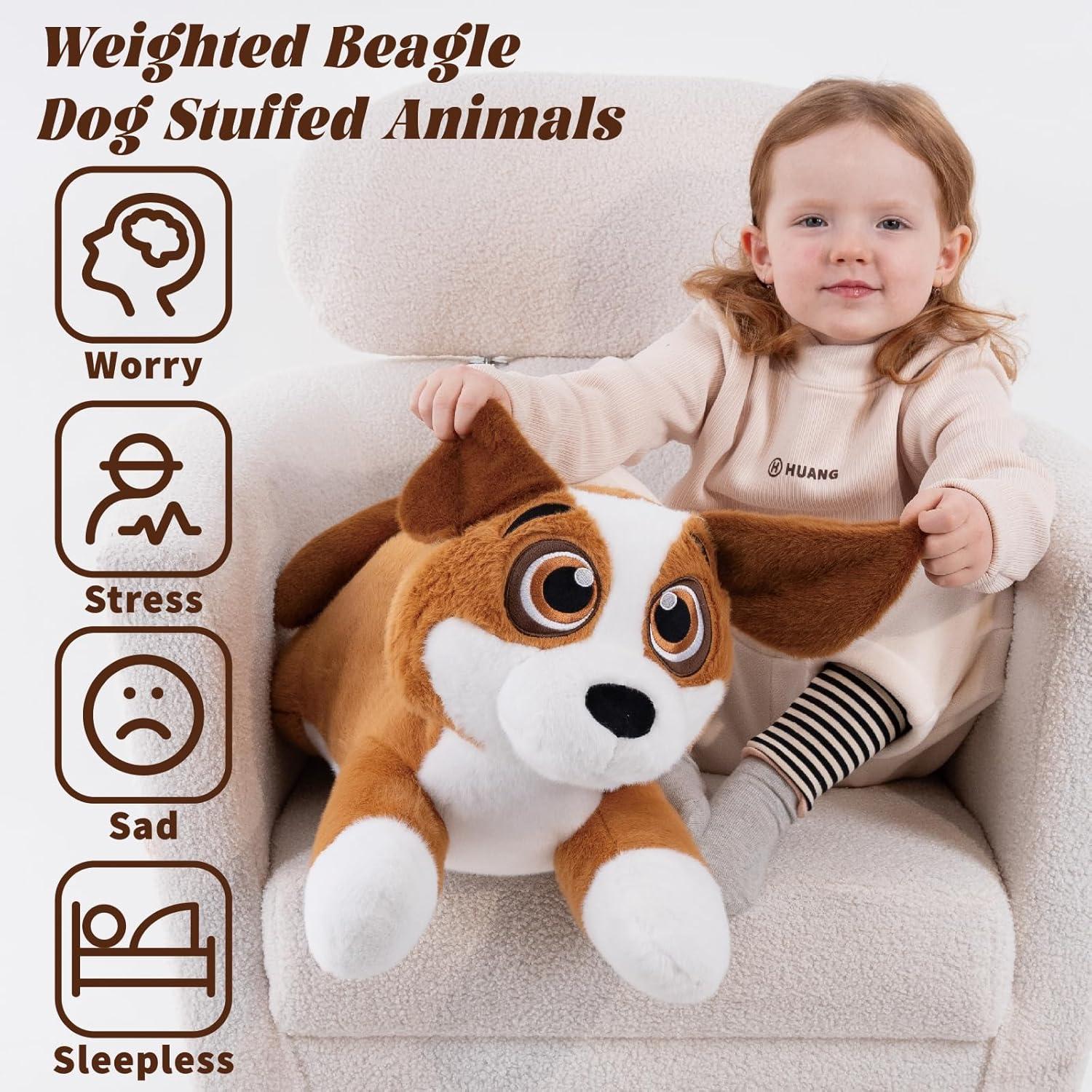 Cachorro de Peluche Pesado Beagle 2.0 kg 59.7 cm Jrystar