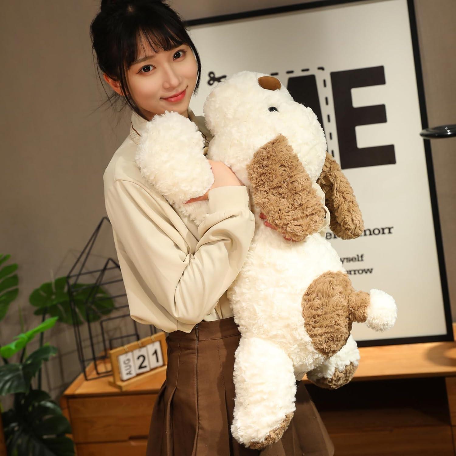 Perro de Peluche con Peso Hronsa 65 cm Marrón 2.6 kg