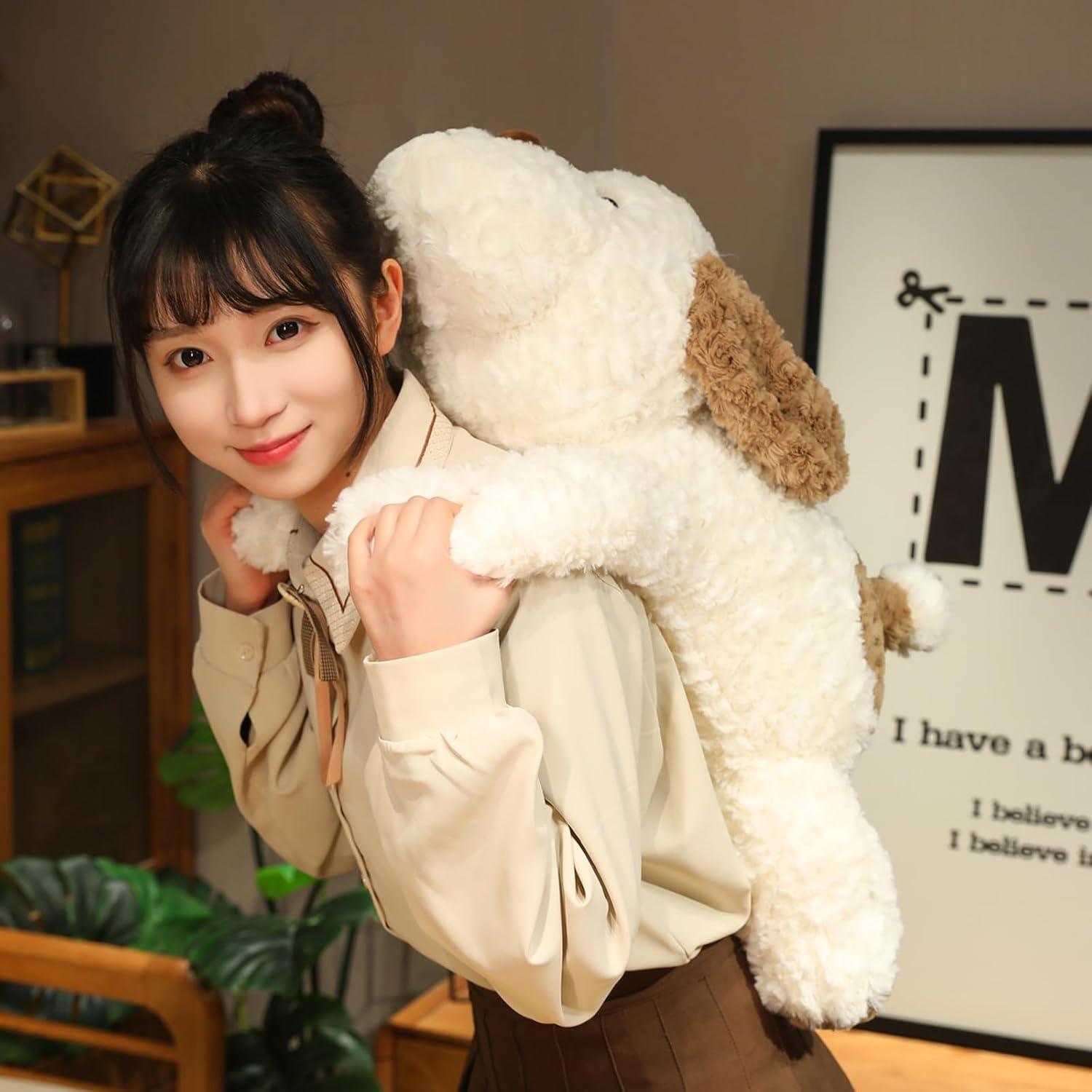 Perro de Peluche con Peso Hronsa 65 cm Marrón 2.6 kg