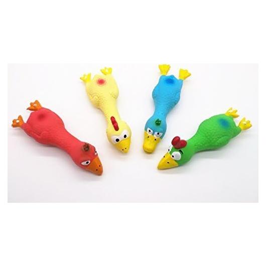 4 Juguetes de Goma Squeaky CatYou para Perros Pequeños 16.8 cm