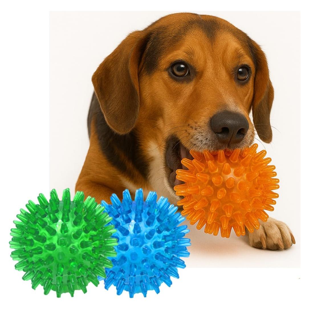 Juego de Juguetes para Perros Jalousie - 3 Pelotas Espinosas TPR