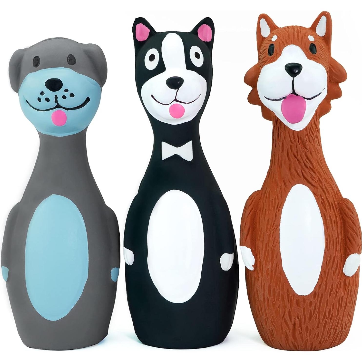 Juguetes de Perro de Láttex Chiwava - Paquete de 3 Interactivos