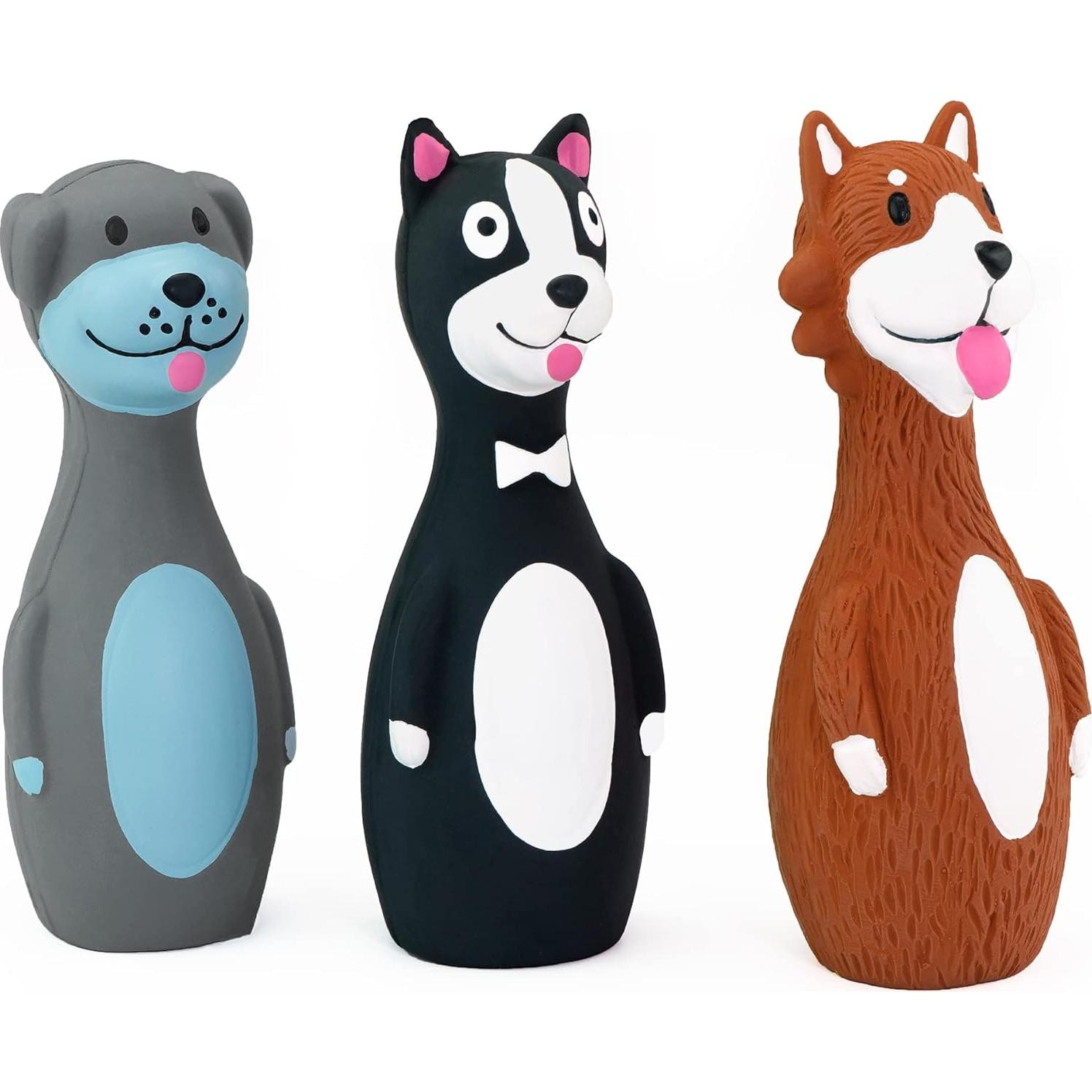 Juguetes de Perro de Láttex Chiwava - Paquete de 3 Interactivos