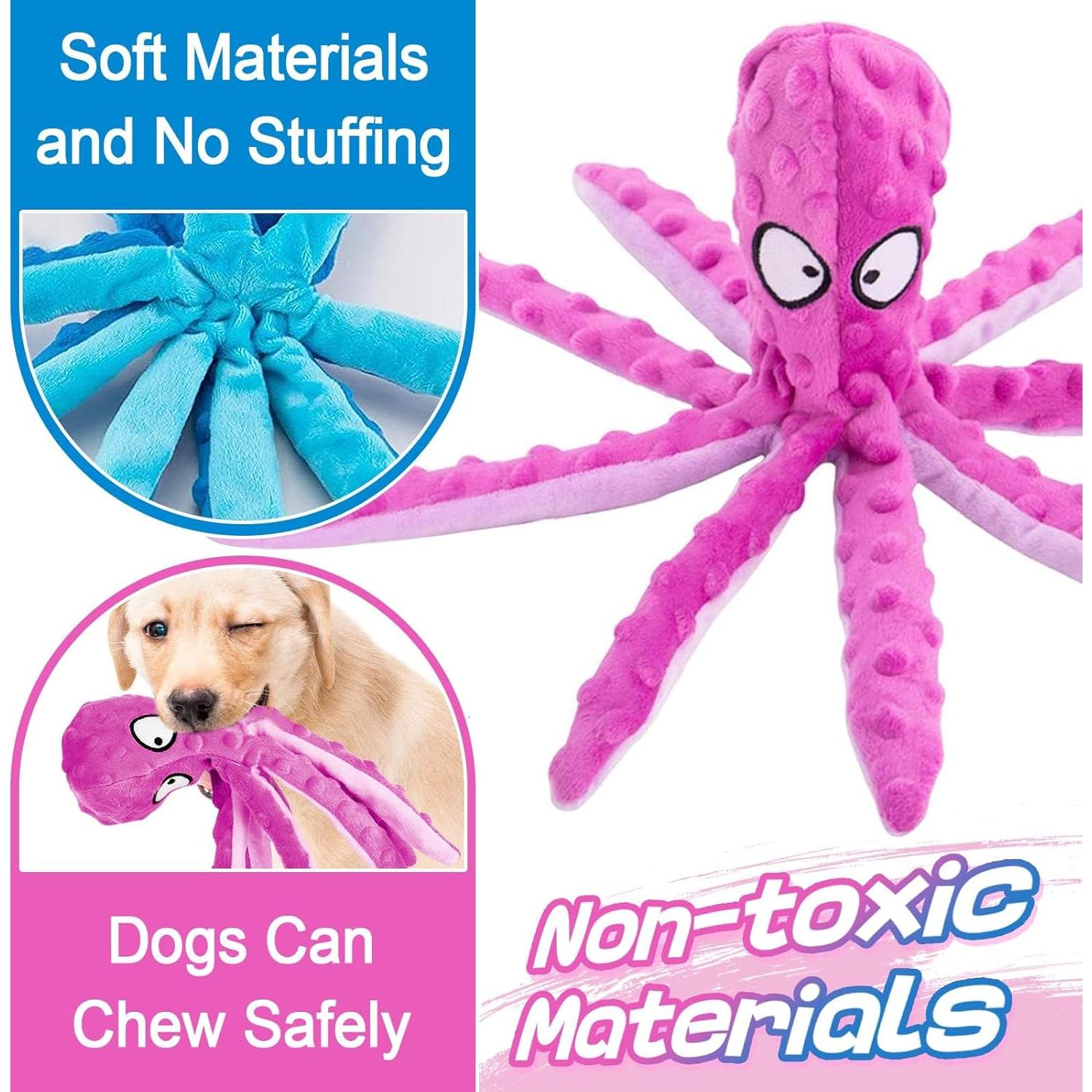 Juguetes para Perros Alphatool - 3pcs Pulpo Suave 32cm
