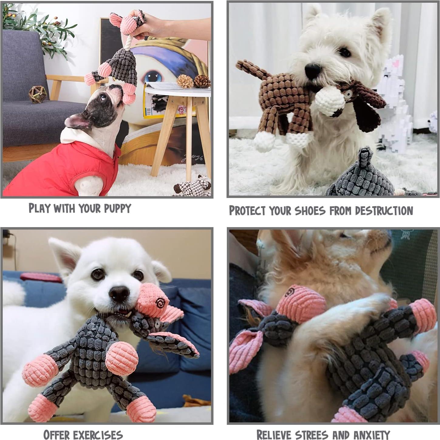 Paquete de 3 Juguetes de Peluche para Perros Matrix Direct