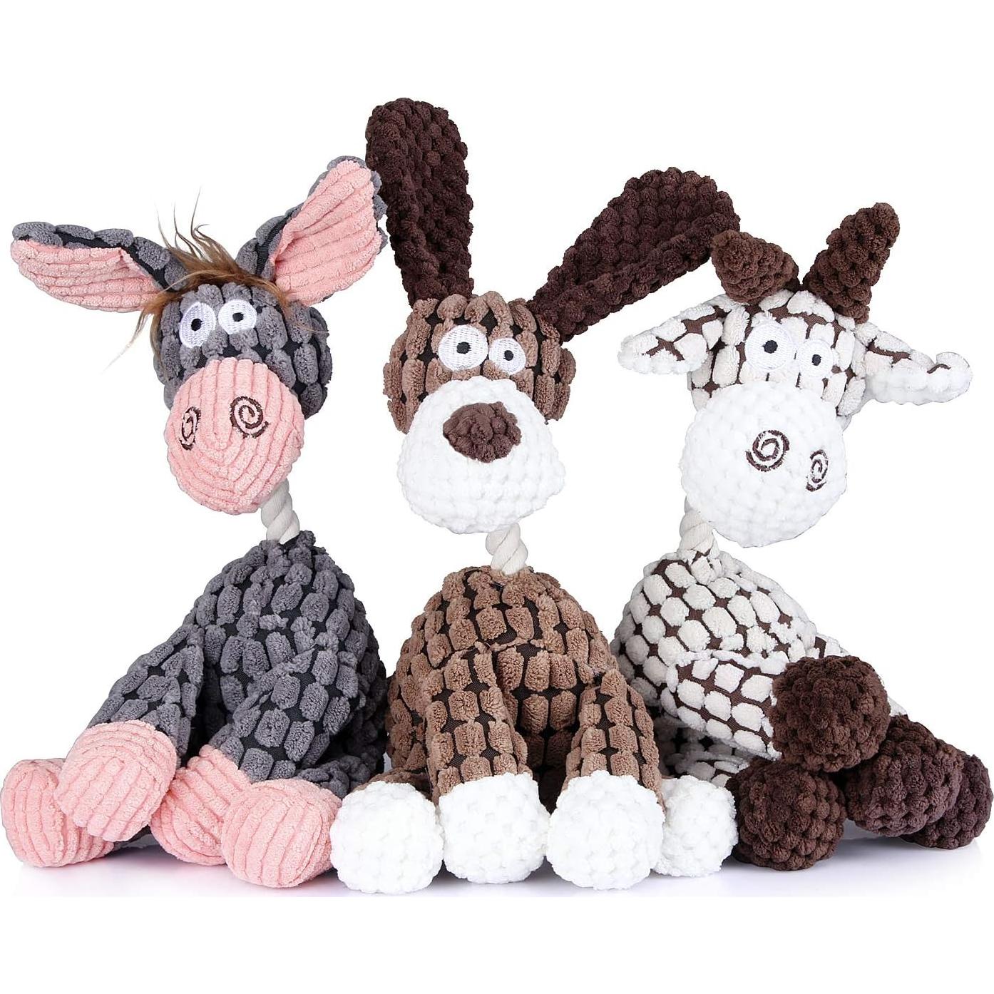 Paquete de 3 Juguetes de Peluche para Perros Matrix Direct