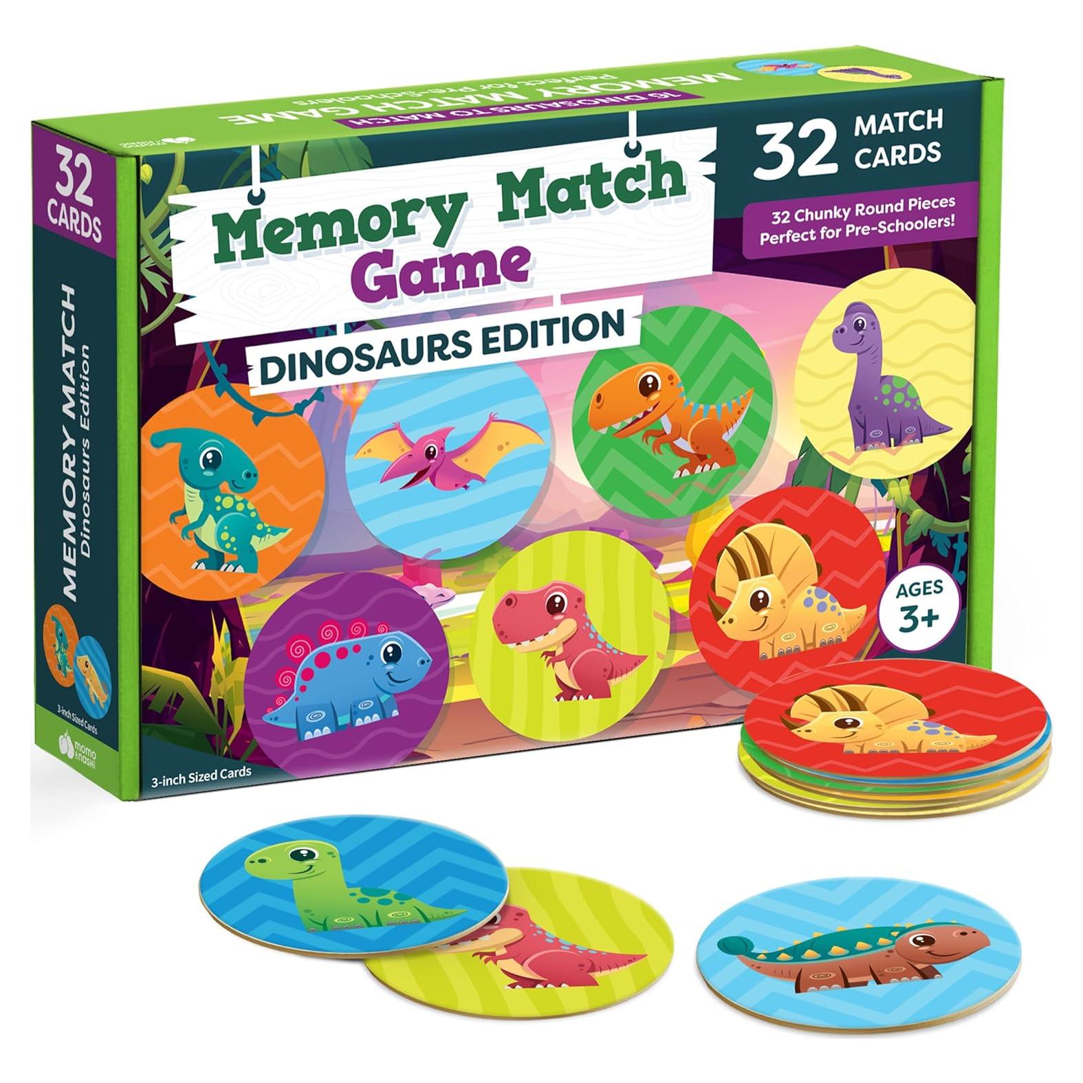 Juego de Memoria Dinosaurios Momo & Nashi 32 Piezas