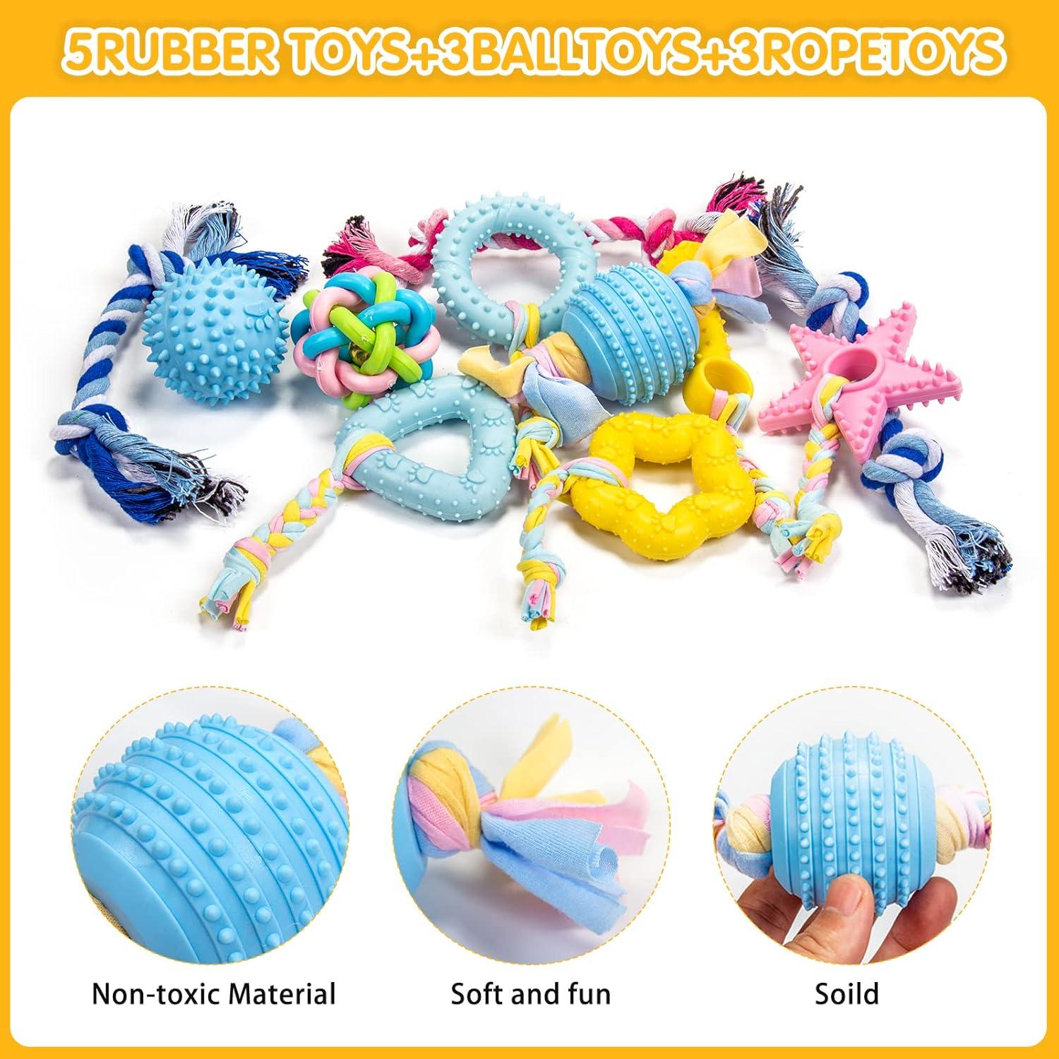 Juguetes para Perros Pequeños Bestdoggo 18 Piezas Seguros