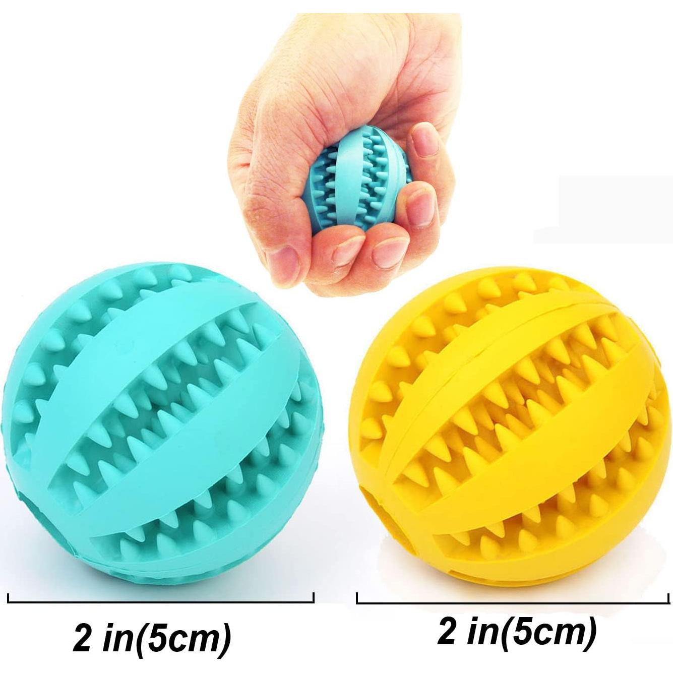 Bolas de Masticar para Perros Sunglow - 2 Unidades, 5 cm, No Tóxicas