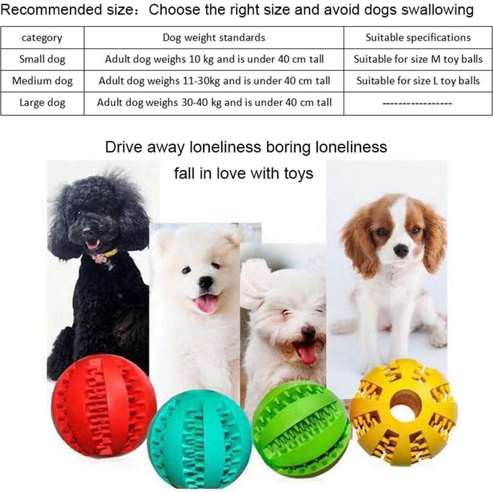 Bolas de Masticar para Perros Sunglow - 2 Unidades, 5 cm, No Tóxicas